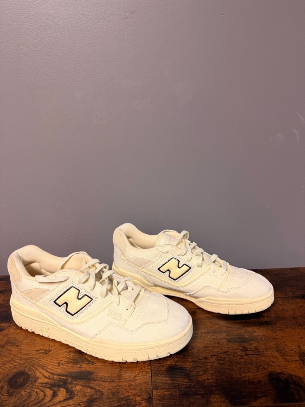 New Balance 550 Off-White Low-Top Sneakers